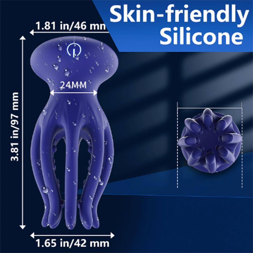 Male Glans Stimulator Vibrator Masturbator Penis Massager Exerciser Delay Ejaculation Trainer Adult Supplies Sex Toy For Men Gay