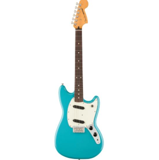 Fender Electric Guitar Player II Mustang®, Rosewood Fingerboard, Aquatone Blue with Soft Case