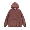 Oversized Washed Hoodie Men Women Streetwear Cotton Blend Heavyweight 450g Fleece Lined Loose Fit Winter Sweatshirt