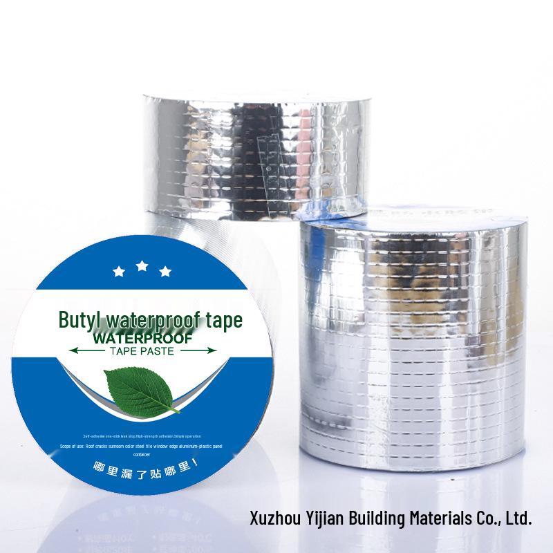 Adjustable Thickness Butyl Tape with Aluminum Foil – Waterproof Roof Repair Material