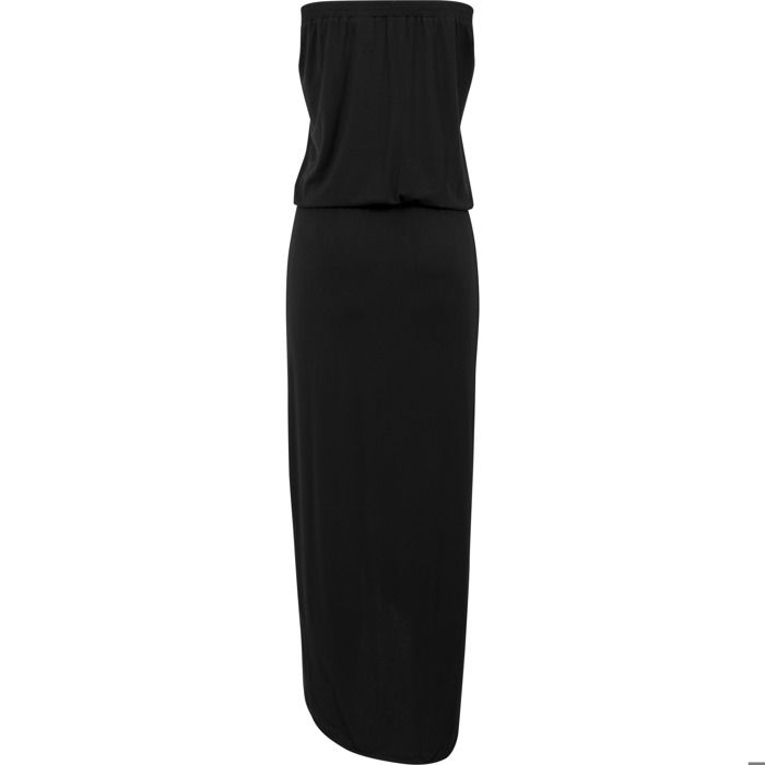 Robe Bandeau - URBAN CLASSICS - Noir - Viscose - Asymétrique - Décontractée