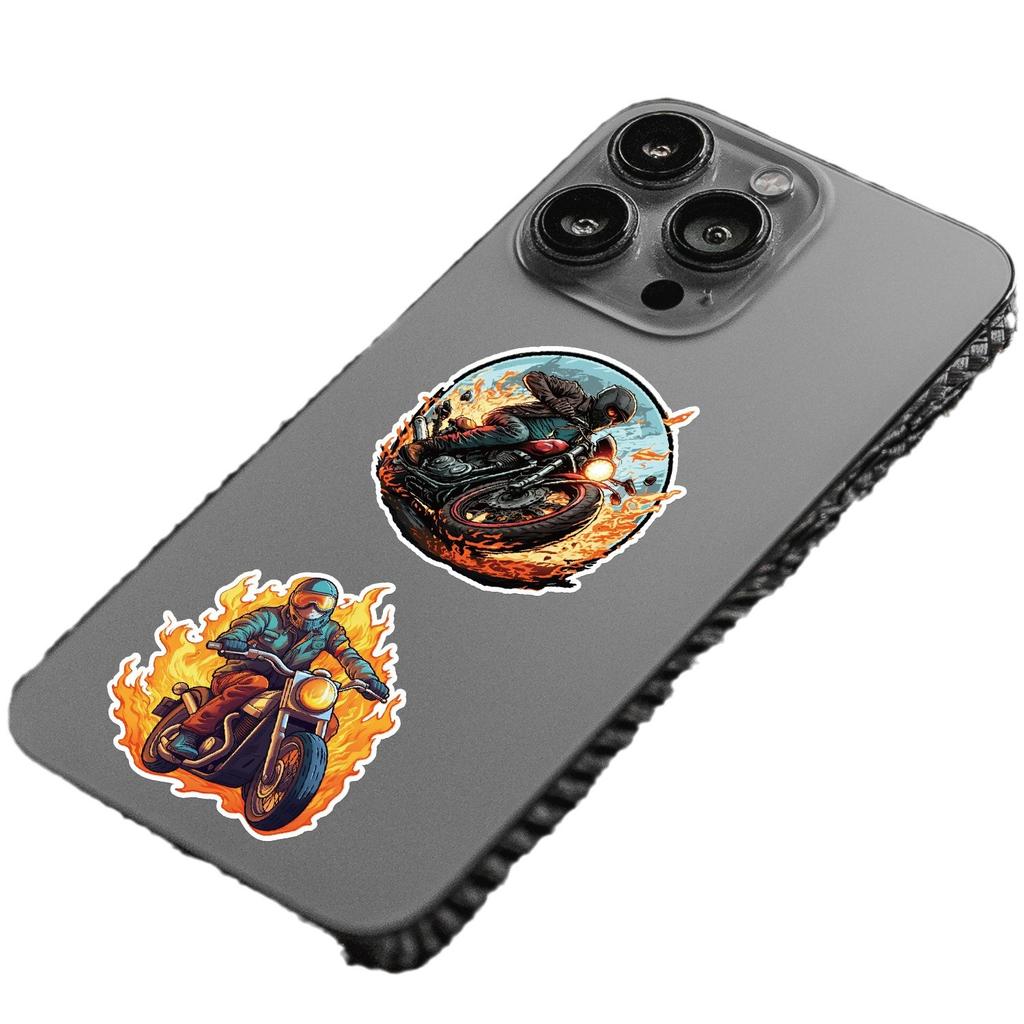 100 Naklejek Graffiti na Motocykl Samochód Komputer Telefon Komórkowy Naklejki Dekoracyjne Wodoodporne Kreatywne Modne Naklejki