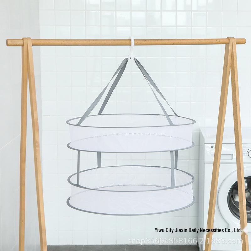 Large Folding Multifunctional Laundry Basket & Windproof Drying Net