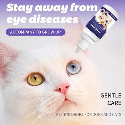 Pet Eye Drops For Cats And Dogs To Remove Tear Stains, Dirt, Eye Droppings, Eye Drops, Moisturizing And Soothing Pet Eye Cleaning Products,15ml