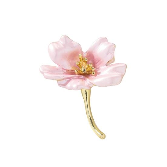 

Женская брошь капающее масло цветок вишни противоскользящий износостойкий костюм воротник пальто шляпа шарф украшение булавка для одежды выпускной вечерние украшения для одежды розовый