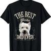 Melhor Pai de Westie de Sempre Camiseta Engraçada de Presente para West Highland White Terrier