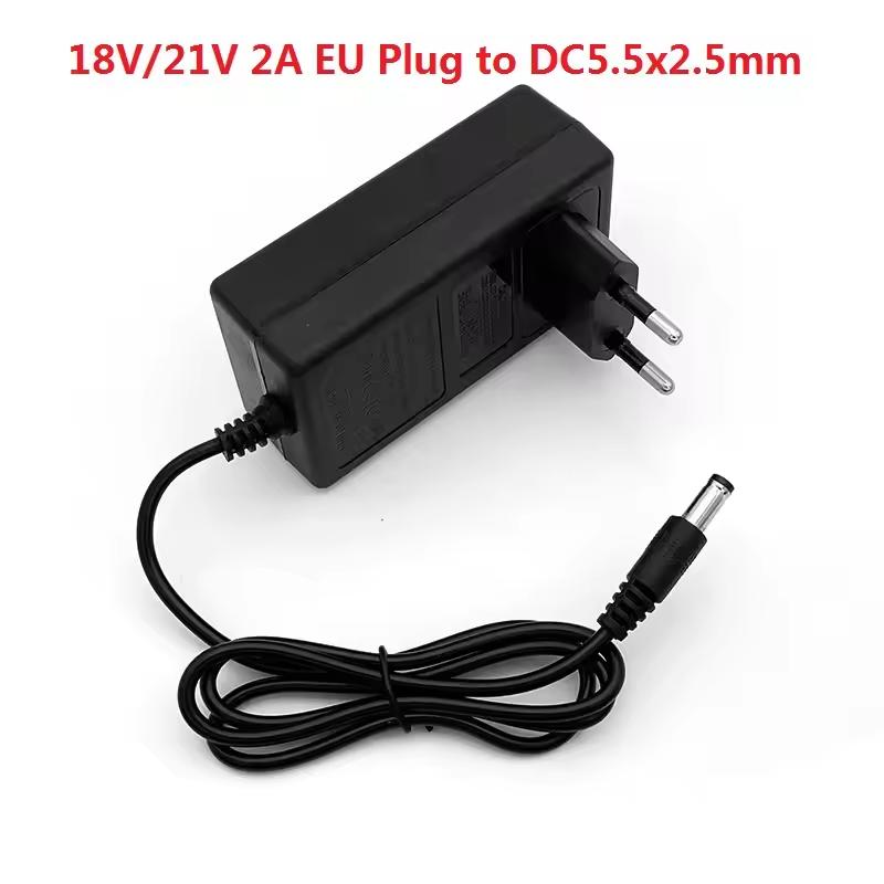 18V 21V 2A/3A Lithium-Batterieladegerät für Makita Bohrmaschine Poliermaschine Rasenmäher Autowaschmaschine Batterieadapter