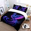 Neon Phoenix Art Set Soft Comfortable Duvet Cover Bedding Set Included 1*Duvet Cover & 2*Pillowcases, Gift