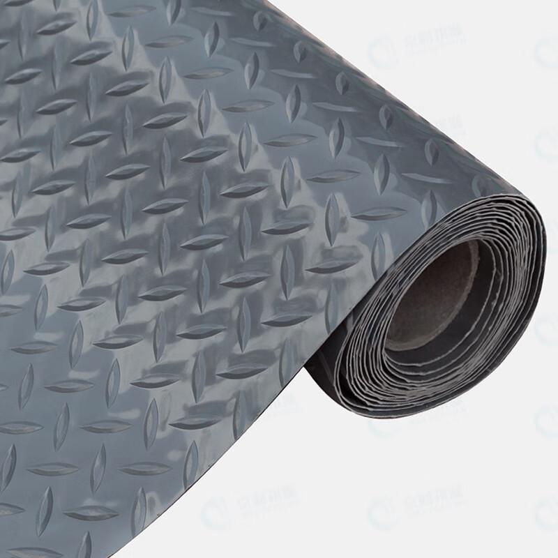 Grey Oxford Herringbone PVC Anti-slip Warehouse Mat