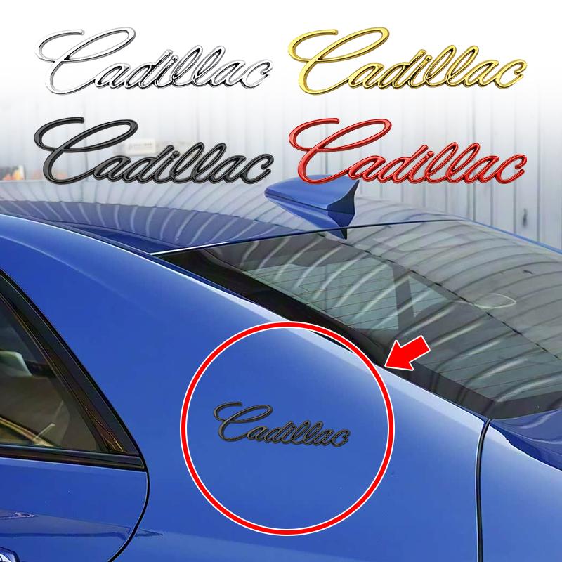 1ks kovový odznak na auto Blatník Boční Zadní Kufr Nálepka pro Cadillac Escalade DTS SRX XT5 XTS ATS BLS CT4 CT5 CT6 CTS SLR SLS