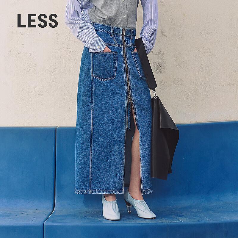 

LESS 2025 Spring Cotton Casual Retro Long Skirt S