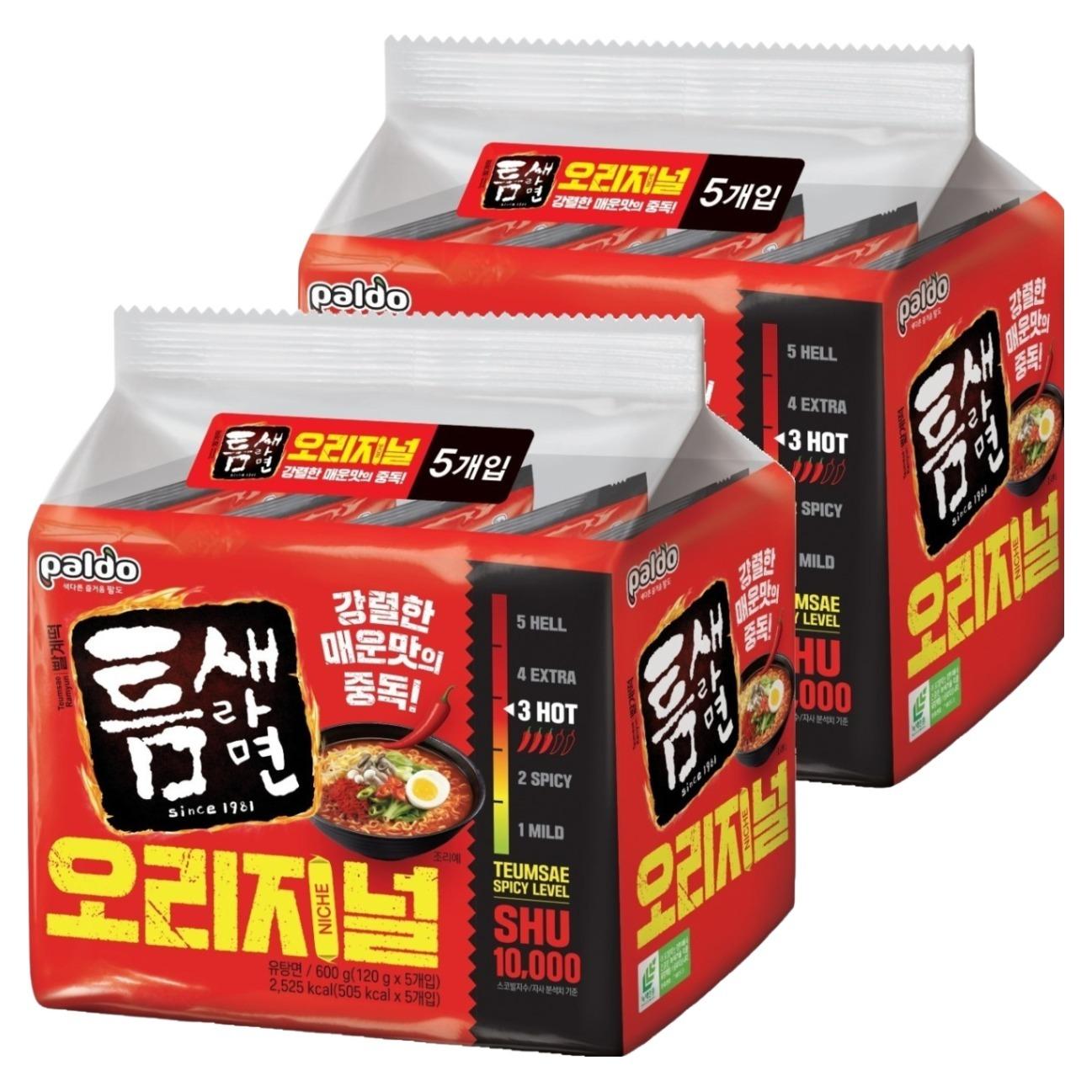Paldo Teumsae Ramen Ekstra Pikantny Makaron Ciągnący 120g x 10 szt. red