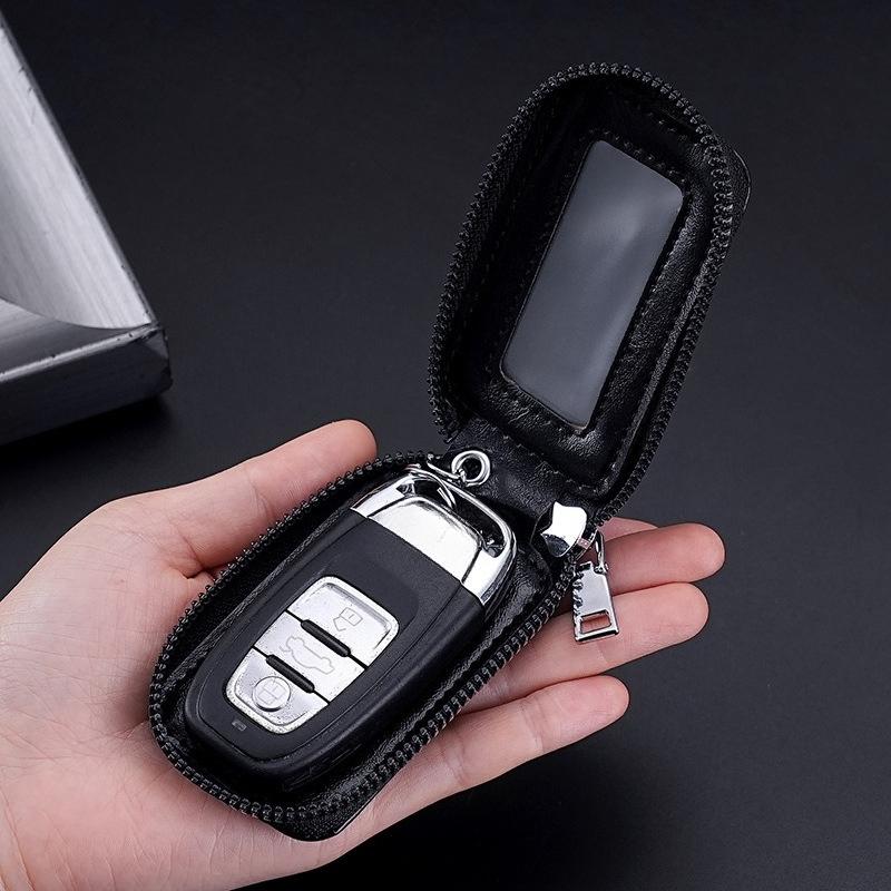 PU Leather Keychain Men Women Key Holder Organizer Pouch Fashion Car Key Wallet Housekeeper Key Case Mini Card Bag