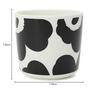 Marimekko Latte Mugs, Pair, Unikko Coffee Cups, Black and White, 70637 190 [Parallel Import]