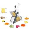 Multifunctional Vegetable Slicer 30 Different Cuts Kitchen Mandoline Potato Press Handheld Foldable Gray