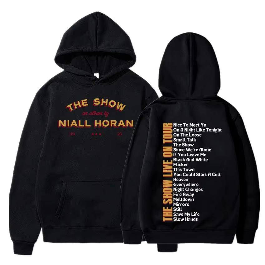 Niall Horan The Show Live on Tour 2024 Albumová mikina s kapucí Pánská Dámská Ležérní Módní Nadměrná Mikina Streetwear Svetr s kapucí Topy
