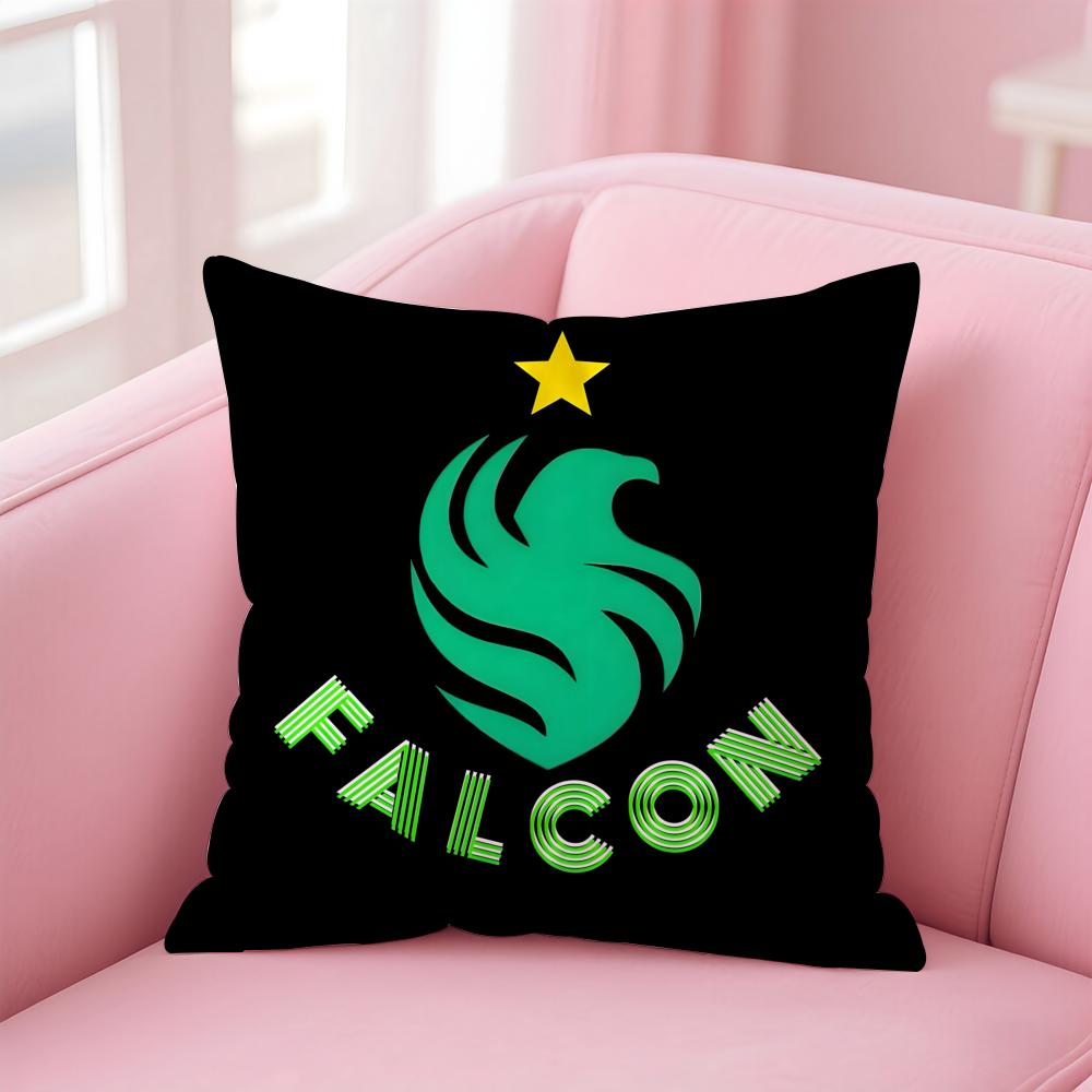 CSGO team logo meme Spirit Falcon Cushion Cover Pillow Case Soft Friendly Fabric Concealed Zipper
