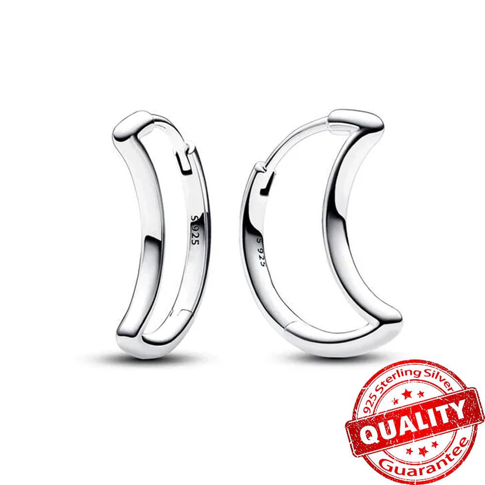 Classic Copper Color Simple Double Round Circle Black Zircon Ear Clip Pave Setting CZ Hoop Earrings for Women & Men Zircon Gift