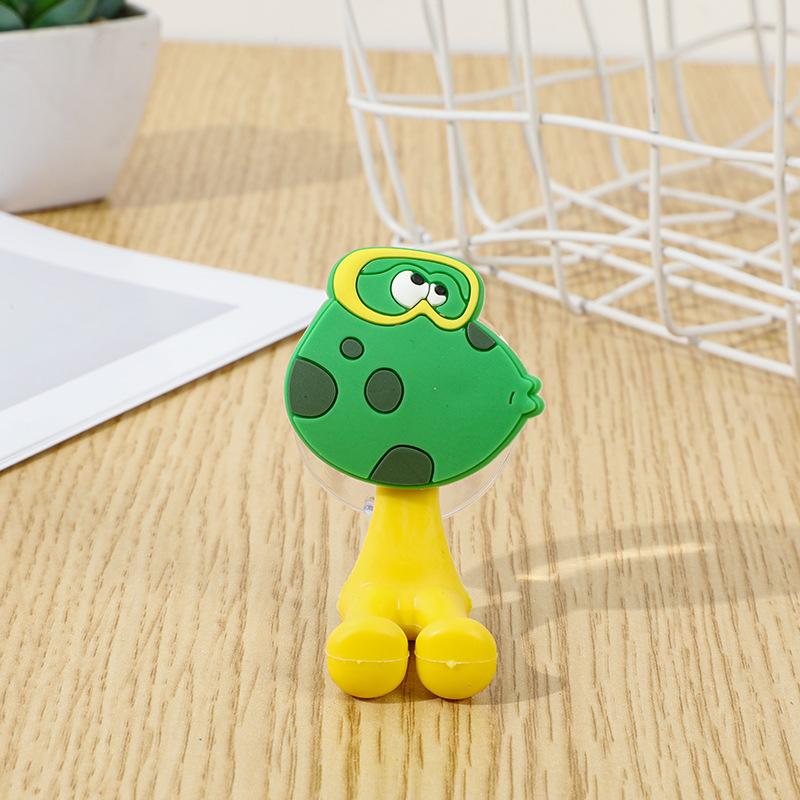 Cartoon Animal Bathroom Toothbrush Suction Cup Wall Holder Hanger Rack Storage Frog