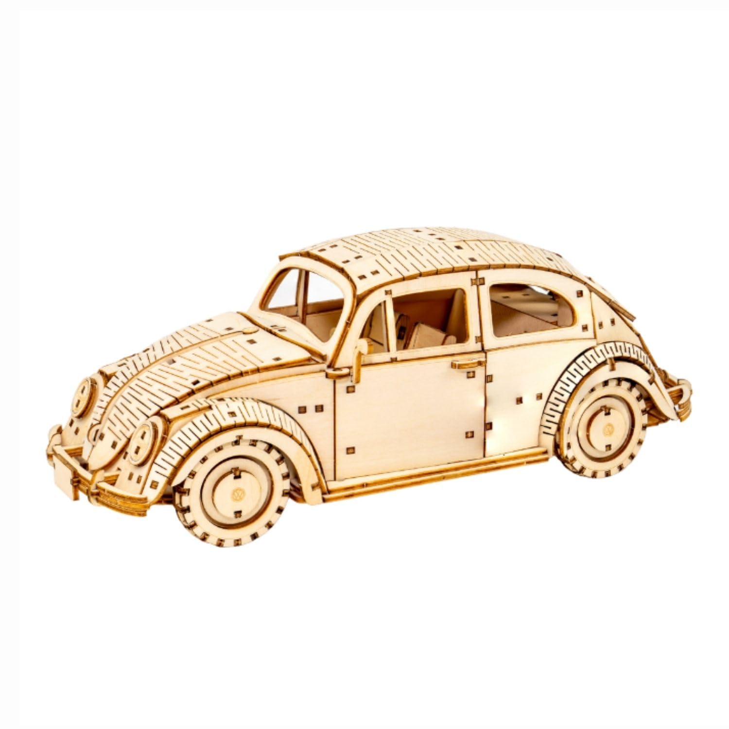 3D-пазл VW Beetle Type 1, деревянный набор для моделирования для взрослых, 3D-пазл, подходит для начинающих, с иллюстрированной инструкцией по сборке, идеально подходит для летних каникул
