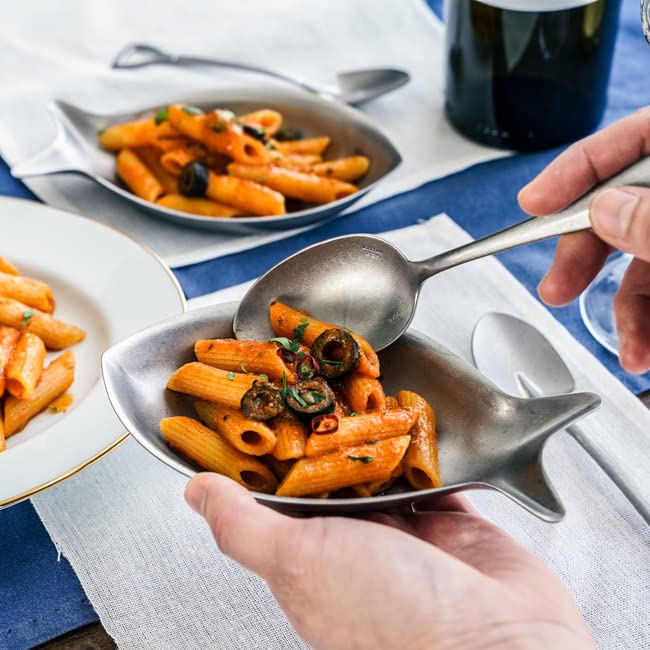 Vintage Inox Fish Plate, 160mm, Made in Japan, VINTAGEINOX [Authentic], Ideal for Cafes and Restaurants, Fish-Shaped Stainless Steel Plate with Aged