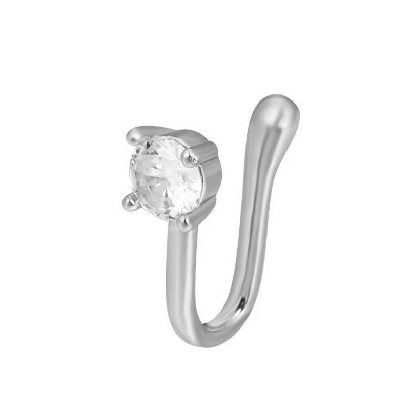 1Pc Non-Piercing Women And Girls Fake Nose Cuff Clip-On Nose Ring Nose Ring Cuffs