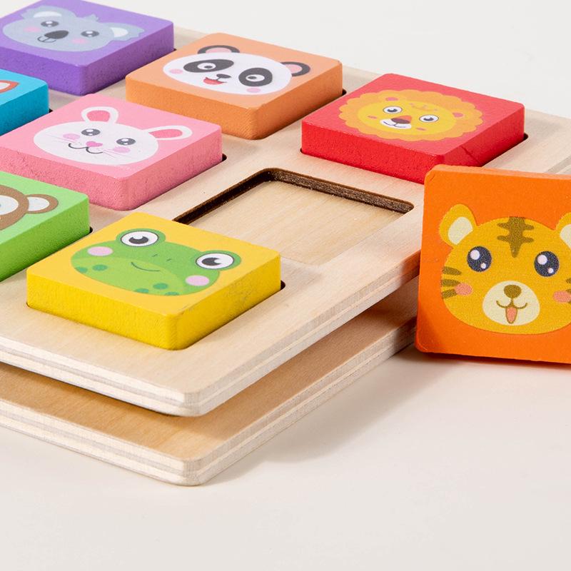 Animal Shape Battle Puzzle: Interactive Building Block Game for Kids 2-6 Years
