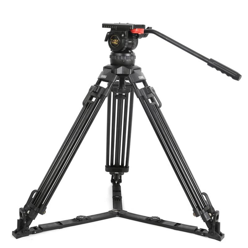 Tureis TX-V12L PLUS Aluminum Fluid Head Tripod Kit