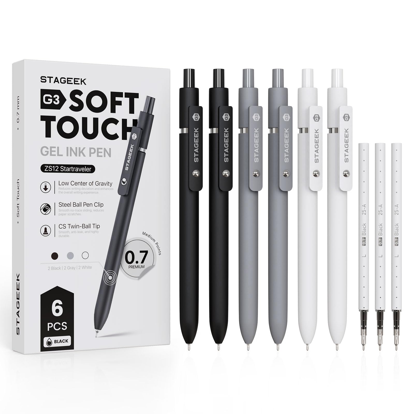 STAGEEK Gel Ink Ballpoint Pen with