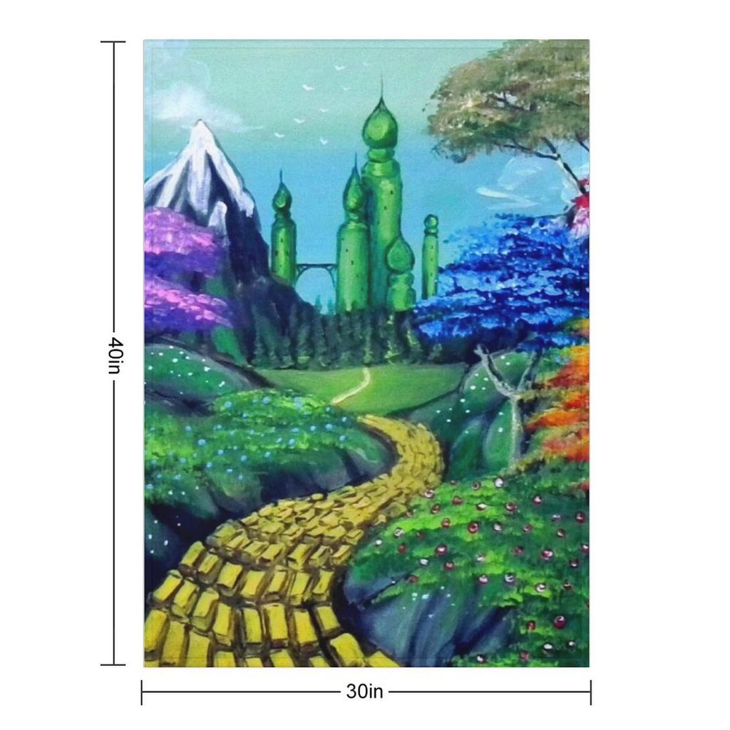 Road to the Emerald City Throw Blanket Fashion Sofas Weighted Multi-Purpose Retros Blankets