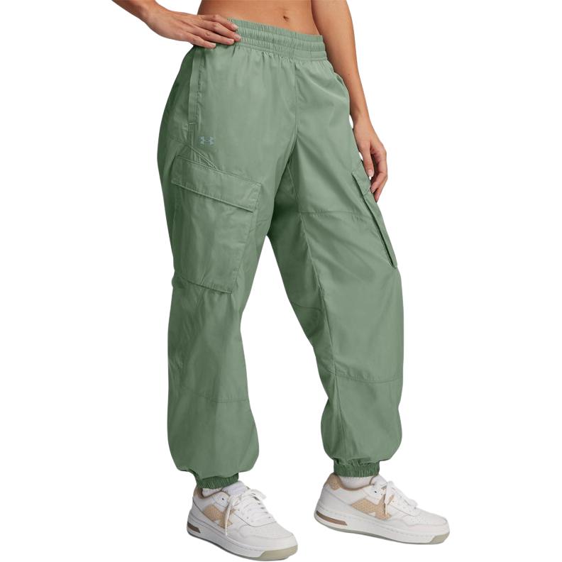 

Under Armour Unstoppable SS25 Fashionable Skin-Friendly Versatile Cargo Pants Women bottoms Lime-Green 1389672-348 XL