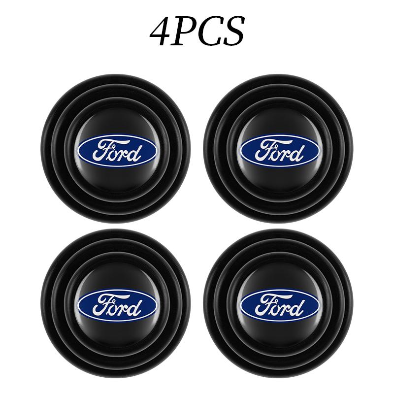 AKO1 Car Door Shock Absorber Buffer Protective Stickers Soundproof Rubber Pads For Ford Ranger Focus Kuga Mustang Mondeo Fusion Esco