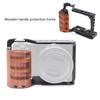 Metal Cage with Wood Handle for Song zve10 Video Shootings Accessories Cold Shoe Mics Light Extension