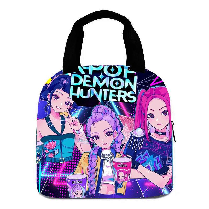 3d Movie Kpop Demon Hunters Portable Ice Pack Bag With Handle For Everyday Meals
