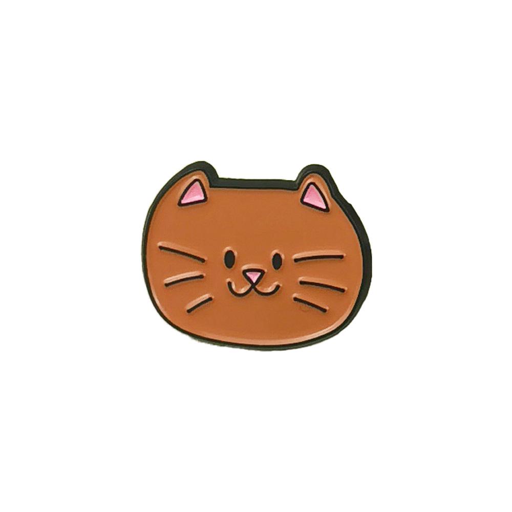 Tierkopf-Abzeichen im Cartoon-Stil: Süße Fuchs, Welpen, Katzen Broschen für Kleiderzubehör