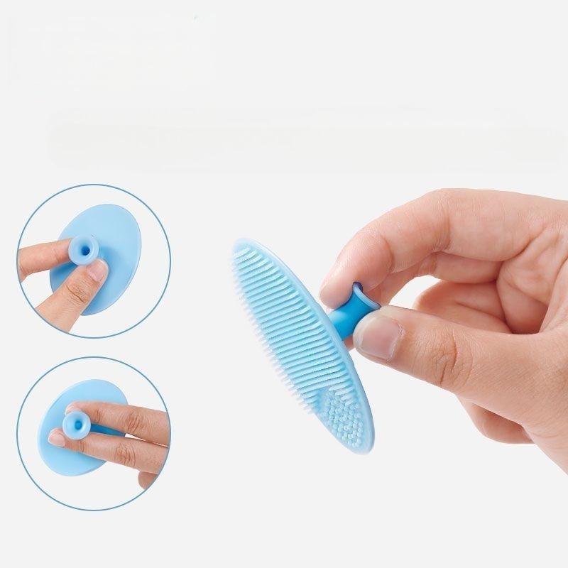 Soft Silicone Facial Brush Cleansing Massager Exfoliating Silicone Facial Scrub Baby Massage Brush. Silicone Face Scrubber