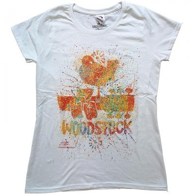 Womens/Ladies Splattered Cotton T-Shirt
