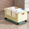 Multipurpose Wheeled Book Box Large Capacity Storage Container  Stationery Storage