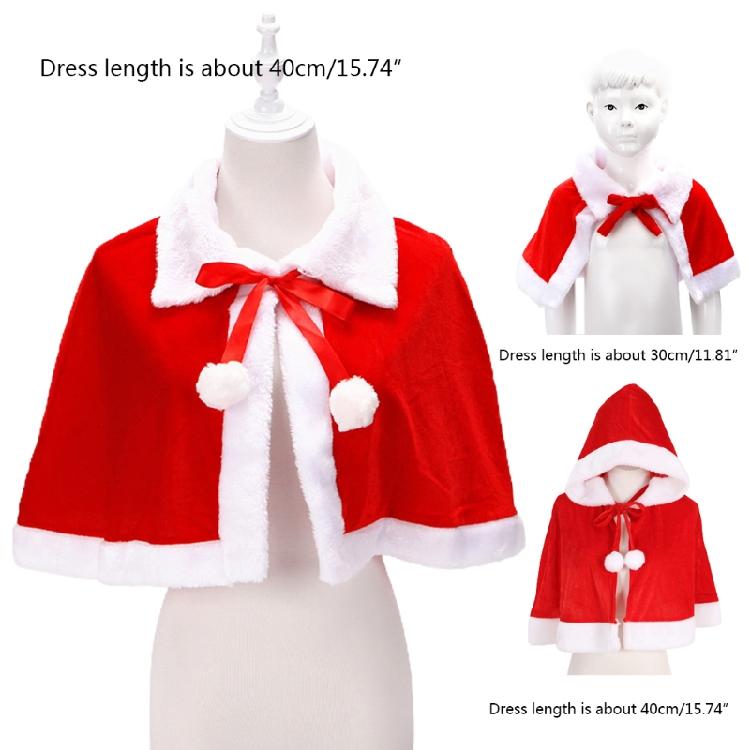 Fashion Clothes Cloak Nice Gift Christmas Costume Clothing Santa Cosplay Wear