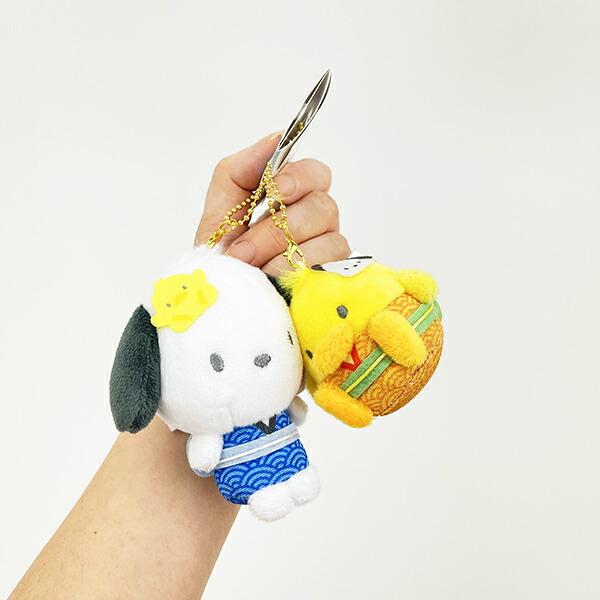 Sanrio Pochacco Piyo Nico Plush Keychain Mascot
