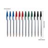 1.0mm Bold Point Ball Pen Ballpoint Pen Smooth Writing Multicolor Plastic Oil Pen for Office School Student Writing Gift