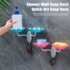 Bathroom Soap Dish Lotus Shape Easy To Install Adhesive Soap Dish Wall