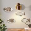 4 Stück Holzfisch Wanddeko Vintage Nautisch Strand Wandkunst Küsten Holz Hängende Skulptur für Seehaus Ozean Badezimmer Schlafzimmer Heimdeko