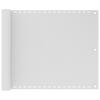 Balcony Privacy Screen HDPE 75x400 Cm White