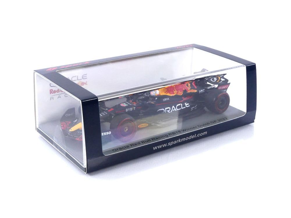 Spark Oracle Red Bull Racing RB18 2022 F1 Dutch GP Winner Verstappen career 1/43 #1 M. "30th win"