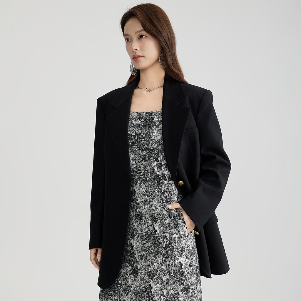 Shopping Mall Style Loose Oversized Suit Jacket for Women In Autumn 2025, with a Sense of Luxury, Commuting Temperament, and Workplace Suit