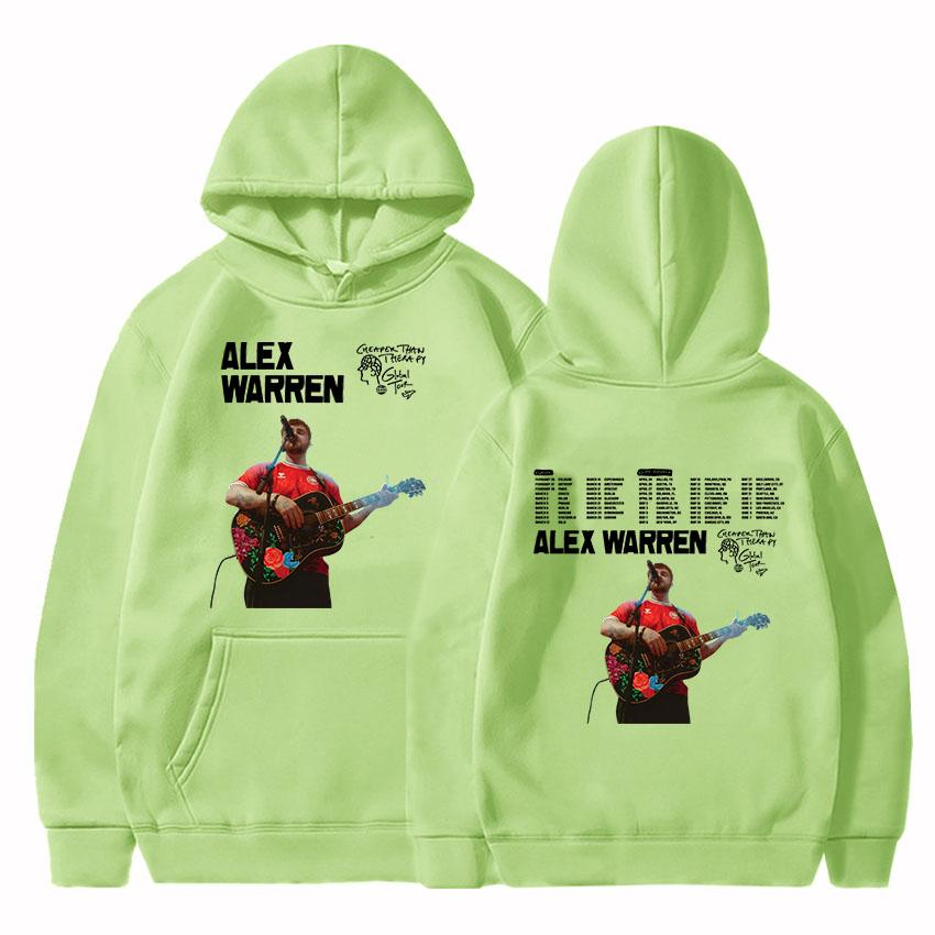 Alex Warren Cheaper Than Therapy Tour 2025 Hoodies Long Sleeve Women Men Hooded Sweatshirts Sudaderas Para Mujer Print Clothing
