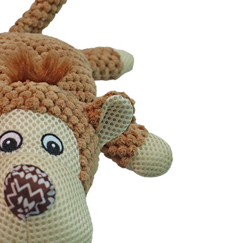 Animal Plush Toy Bite Resistant Sound Design Cute Appearance Stuffed Animal Toy Decoration for Dogs