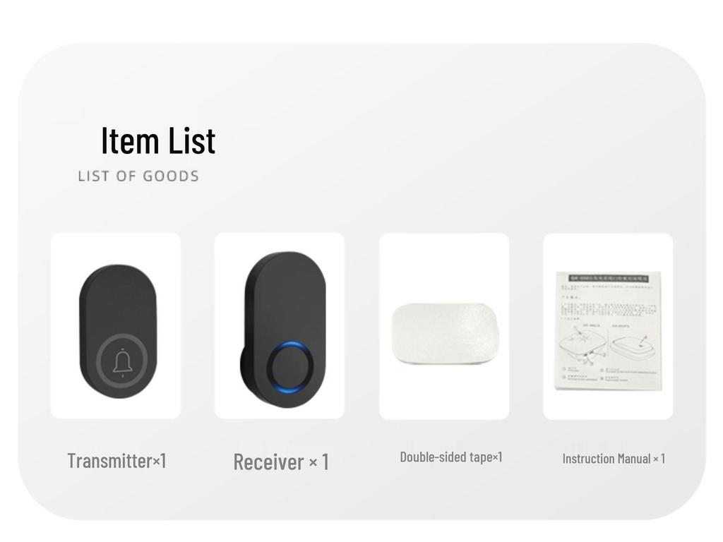 Wireless Self-Powered Waterproof Doorbell with Long Range and High Volume for Homes and Elderly Paging