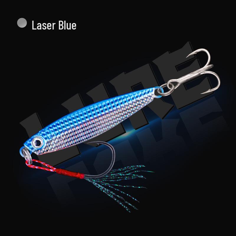 Yan Luya Long Cast Metal Jig for Freshwater & Saltwater Fishing - Sinking Lure with Blood Groove Hook for Bass, Walleye, & Mackerel